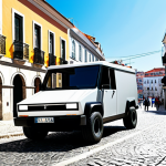 Cybertruck in Lisbon**

"Tesla Cybertruck driving through the Alfama district in Lisbon, Portugal. Cobblestone streets, colorful buildings, traditional architecture in the background. Bright sunny day. Fully clothed people walking along the sidewalks. Professional photography, high detail, 8k resolution, safe for work, appropriate content, fully clothed, professional."

**